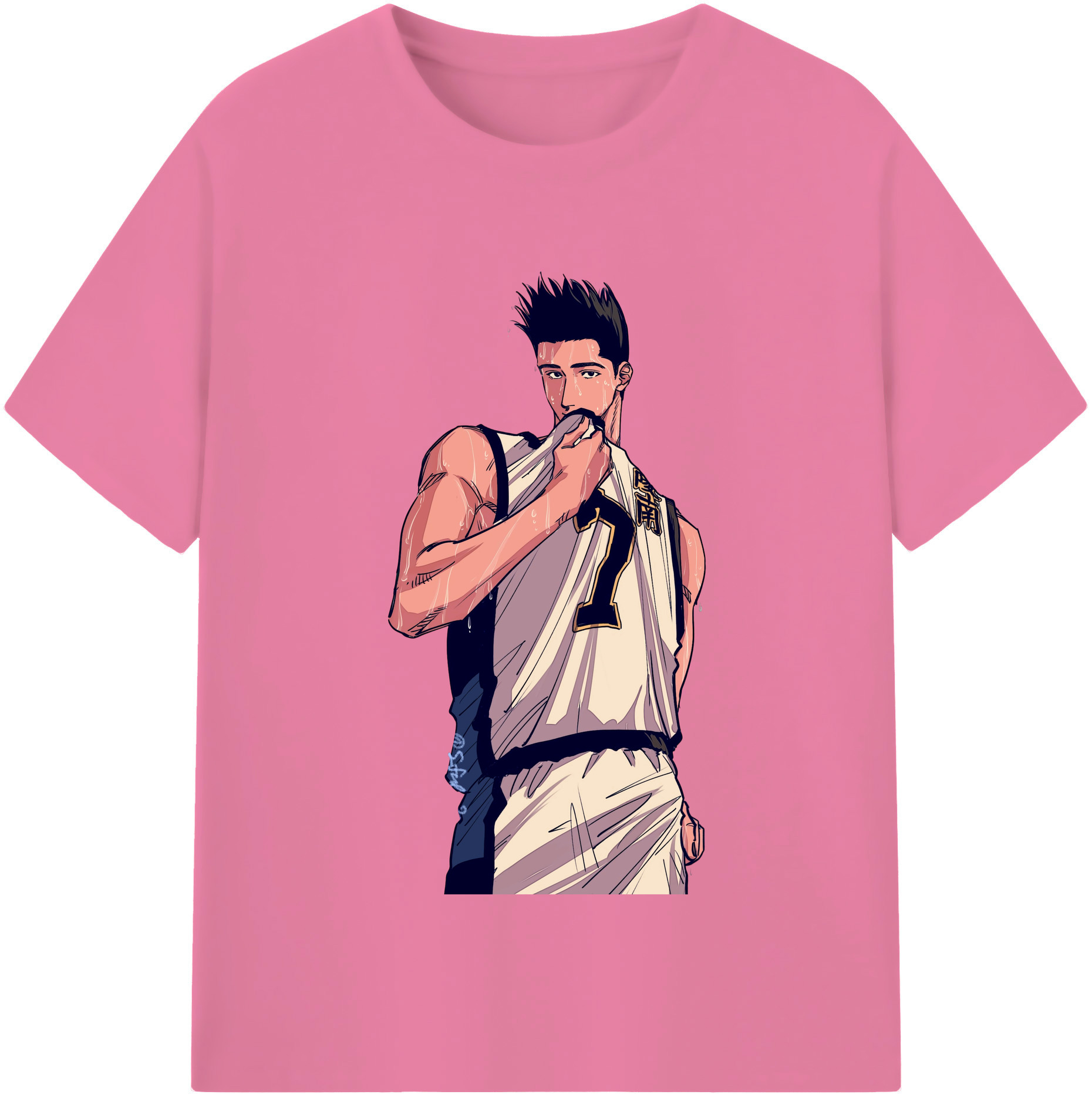 SLAM DUNK／スラムダンク 綿100％半袖Tシャツ（フロントプリント）
